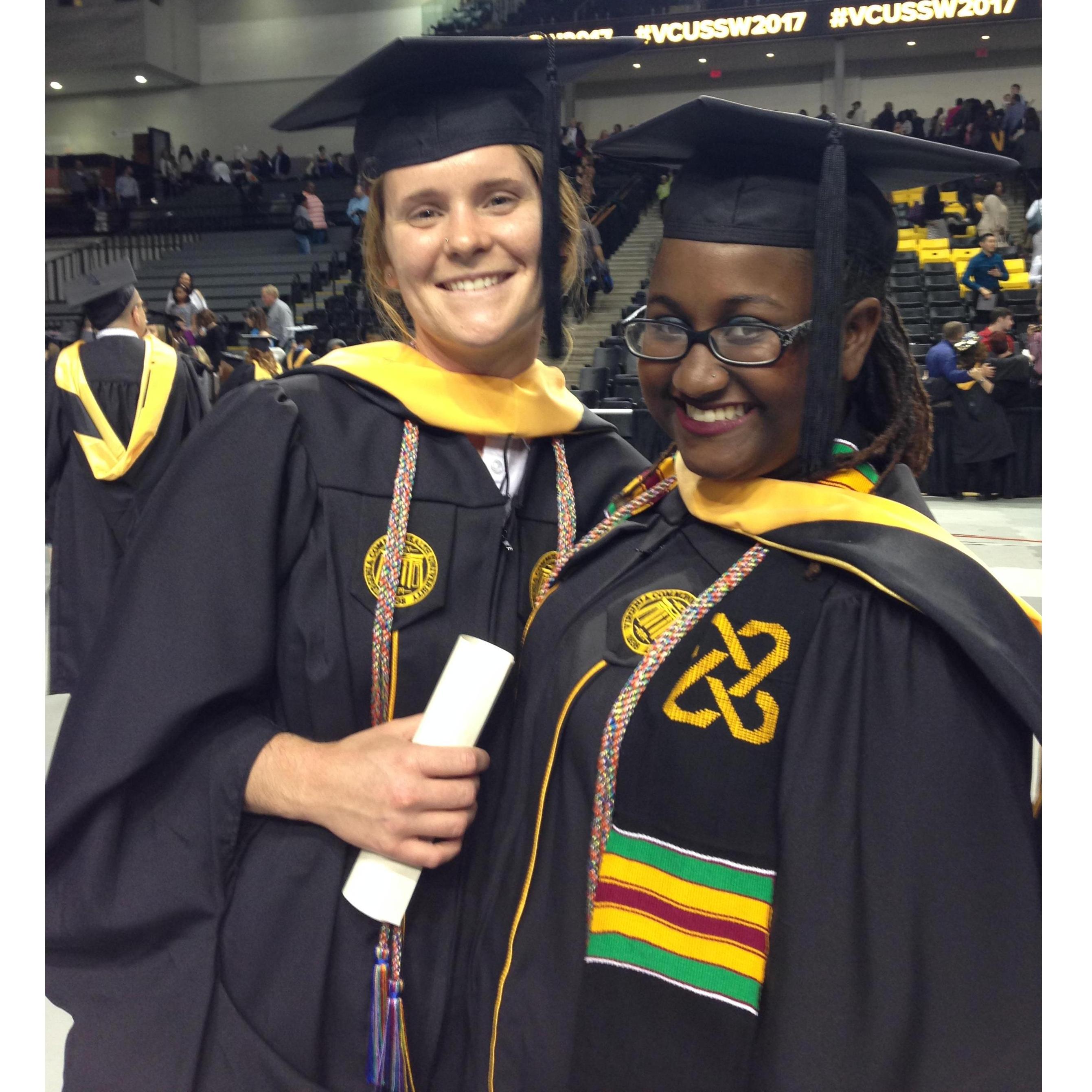We graduated with our MSWs! And also our love.