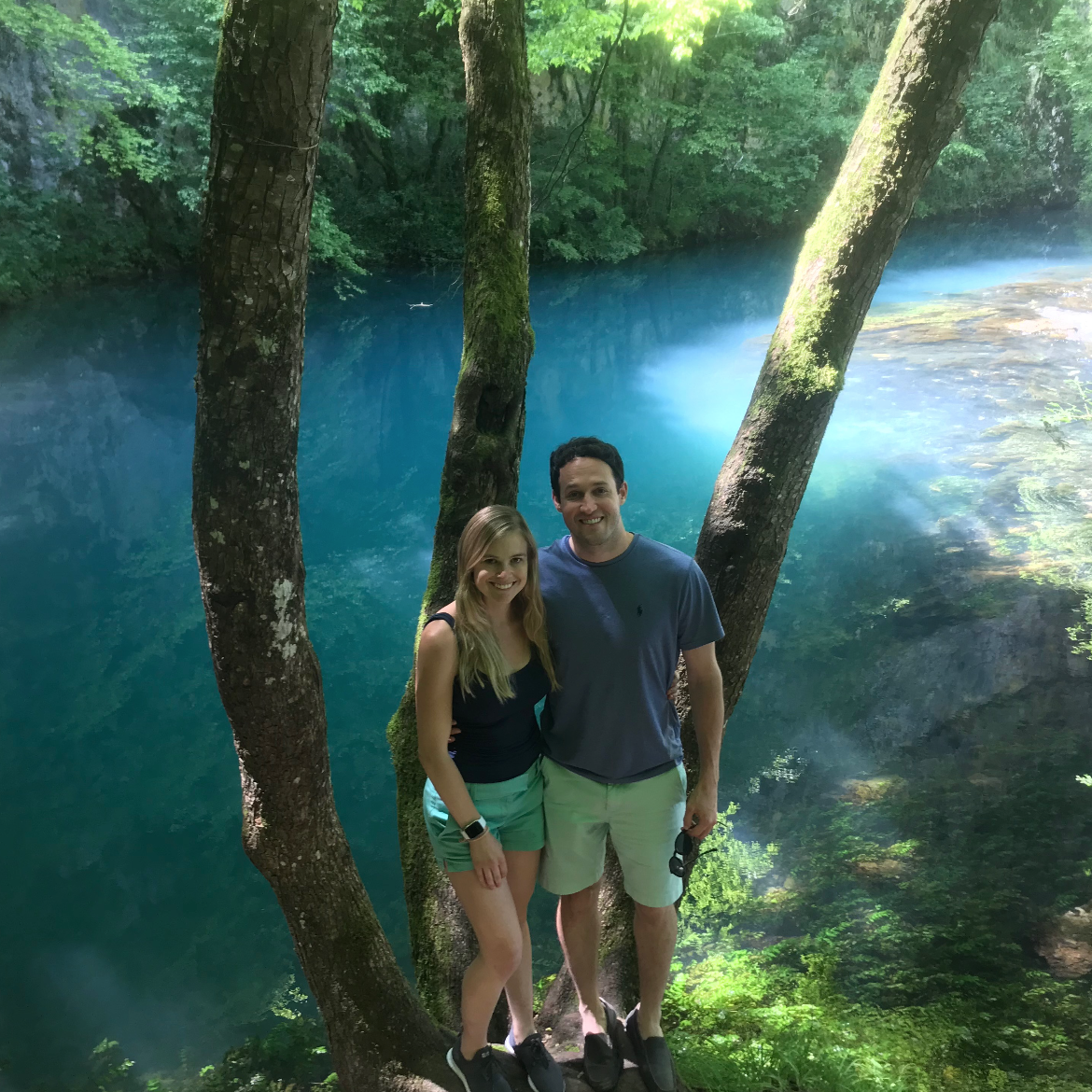 Our driver in Croatia took us to see an incredible hidden waterfall.