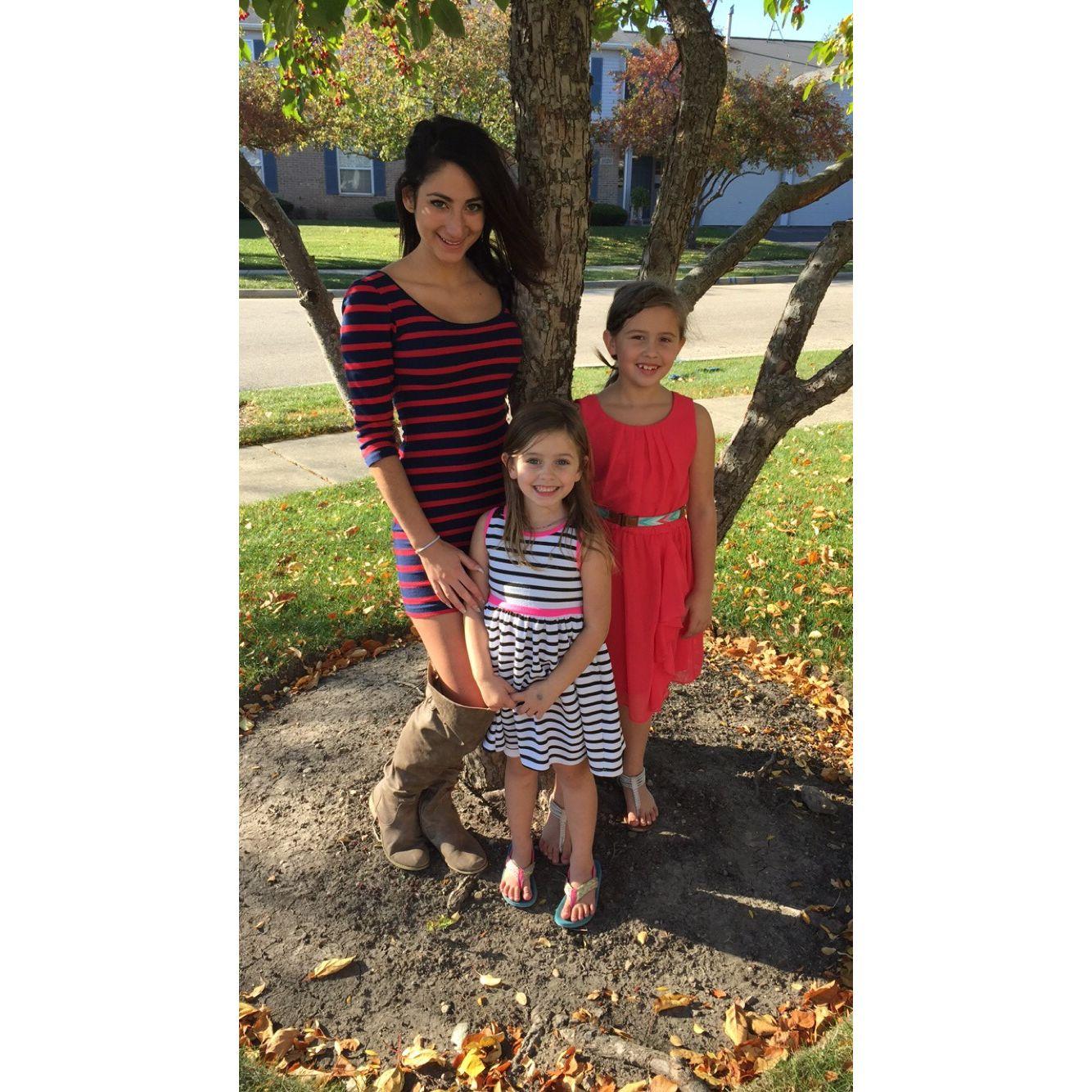 This was the first picture Ash ever took with Melanie and Hailey. Little did she know they would become her amazing step children.