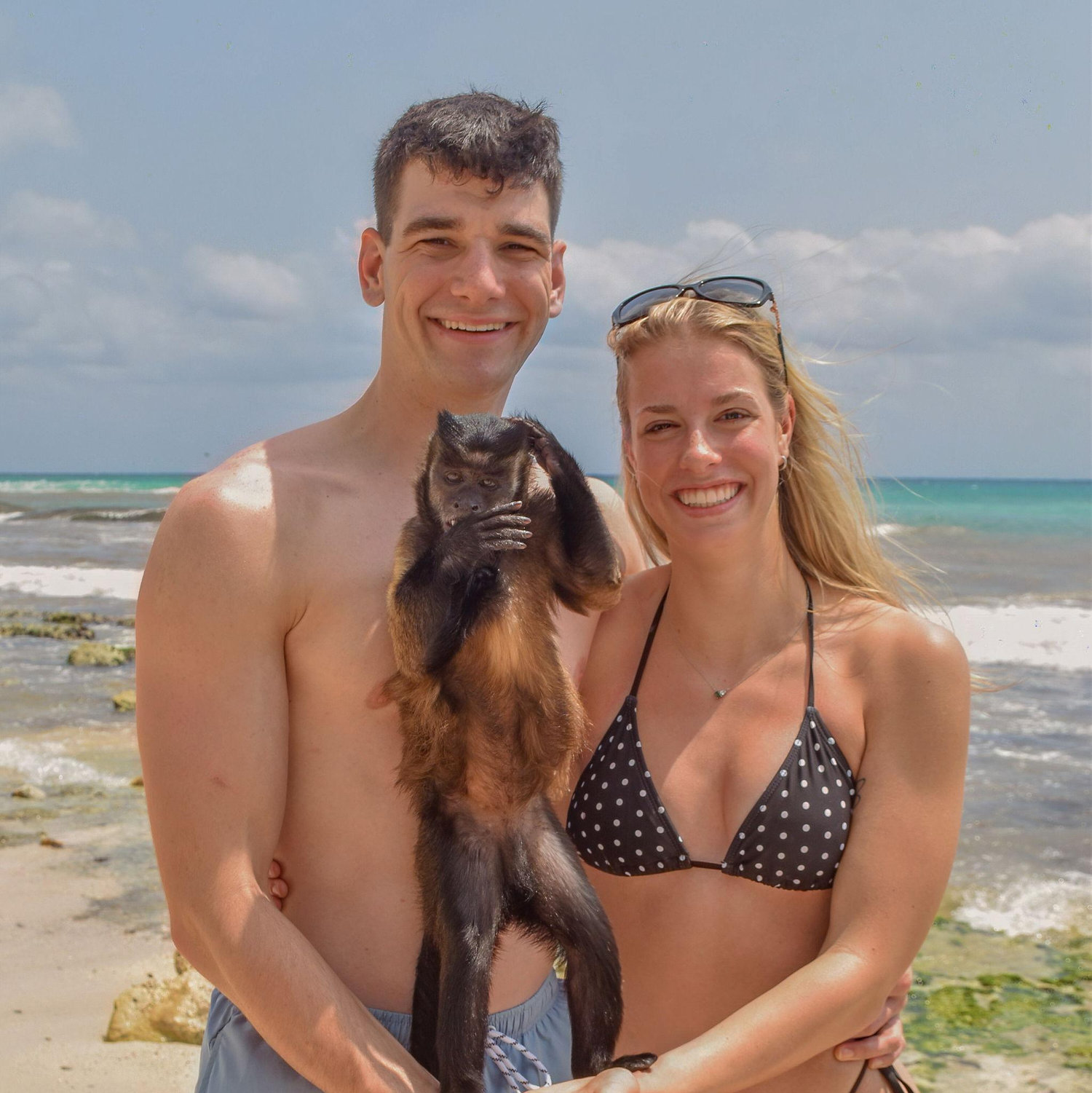 We held a monkey!