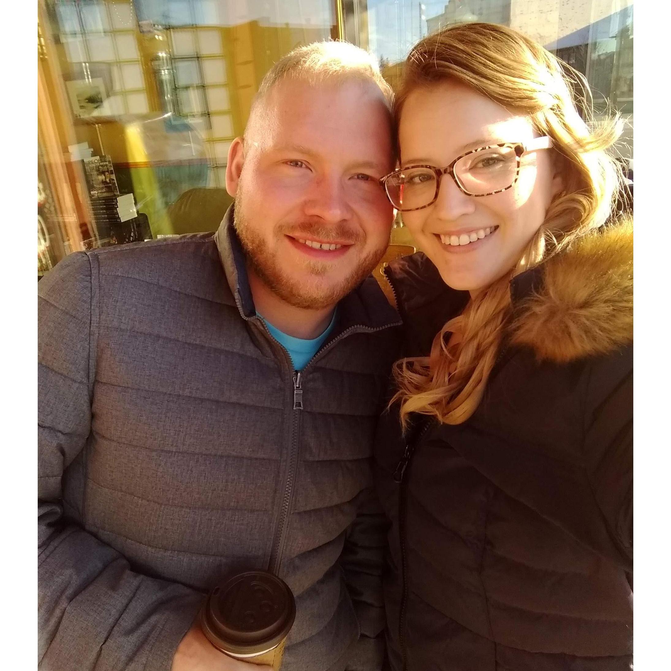 Doing what we do best together...getting coffee :)