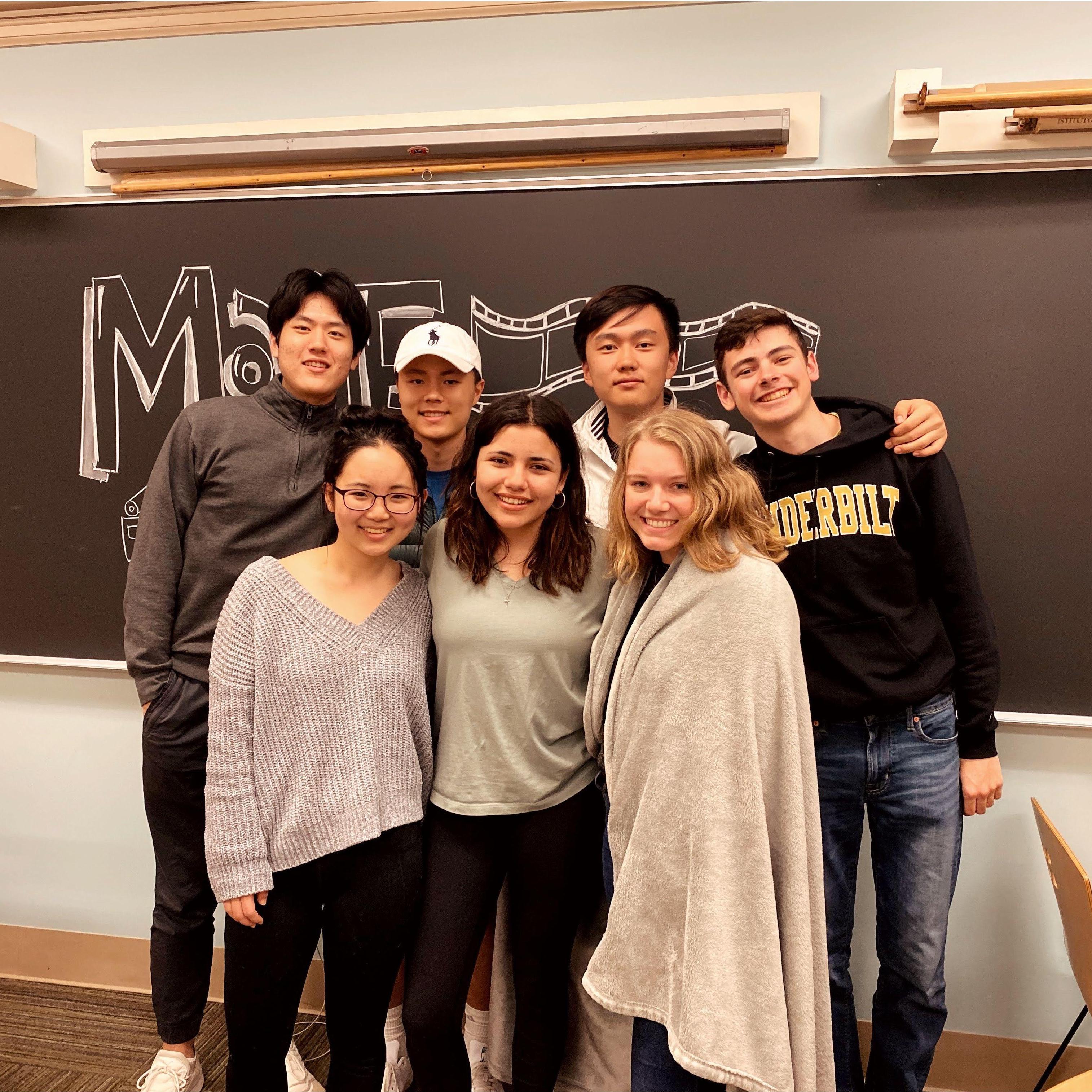 Garrett & Angelina met at movie nights with friends. They remained on campus at the start of the covid breakout and grew close. The others pictured claimed to have sensed "a spark" between the two.