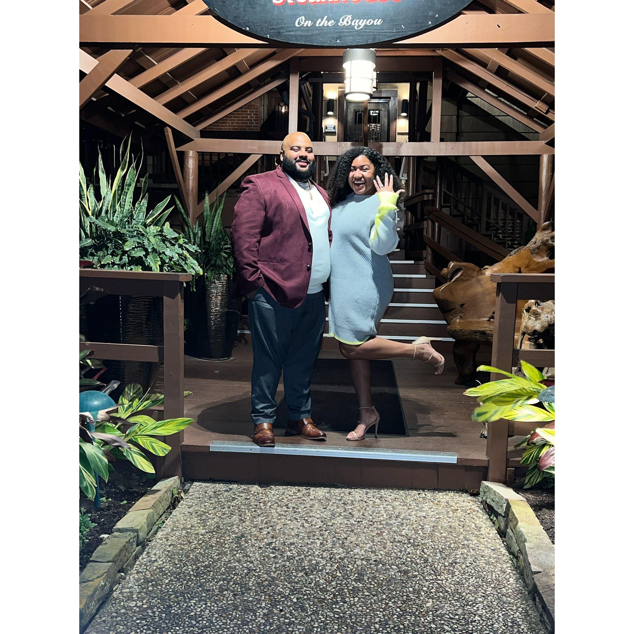 January 2022: THE PROPOSAL, she said yes!