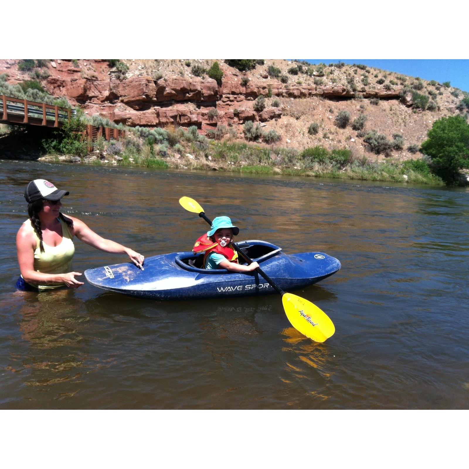 The first day we met! Julie and B taking a spin in the kayak.