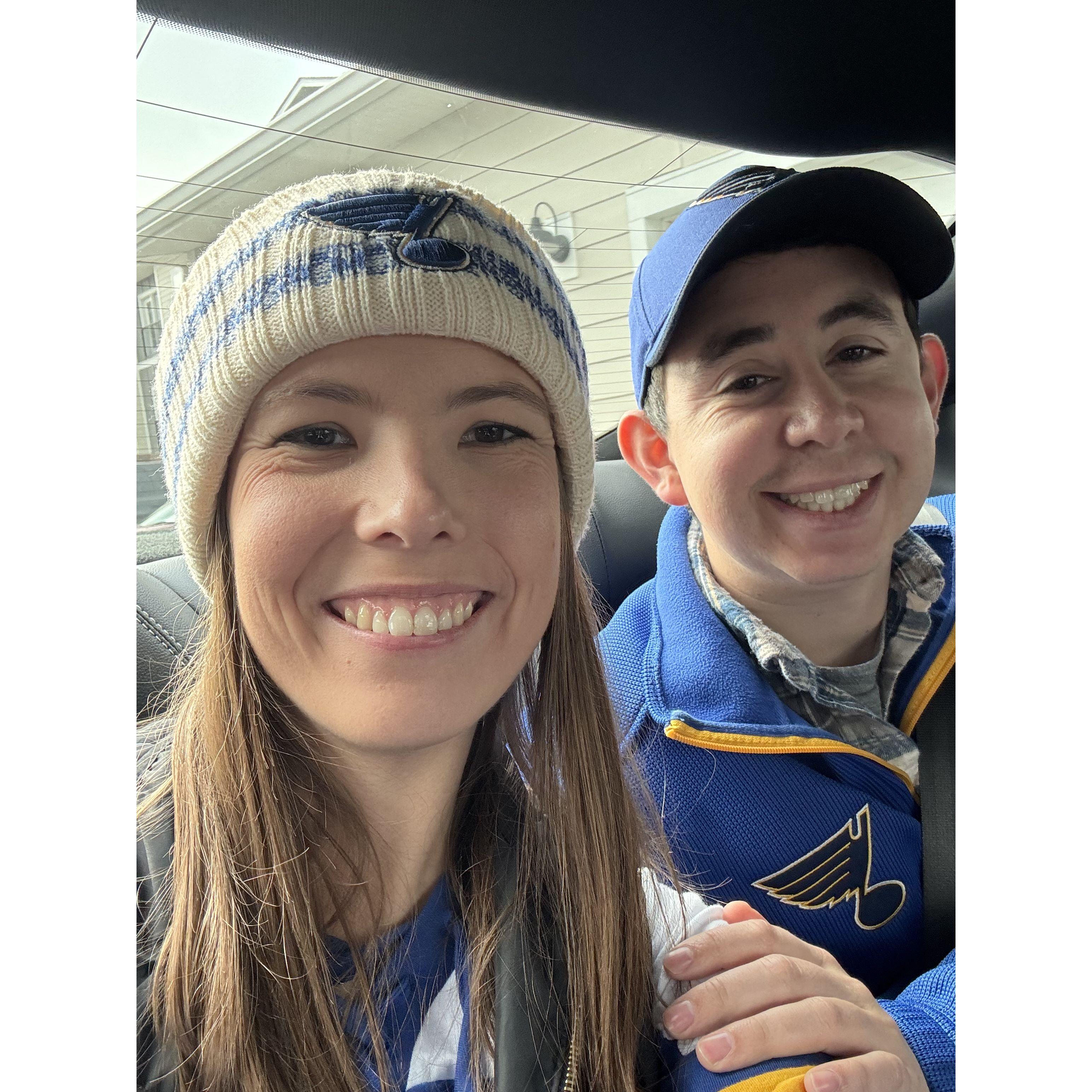 Michael's first Blue's Game!