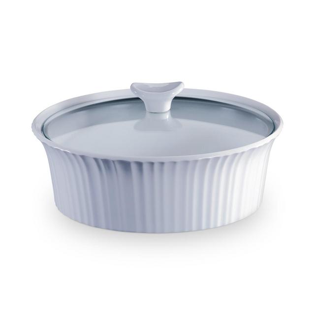 Corningware® French White 2.5-Qt. Round Casserole with Glass Lid