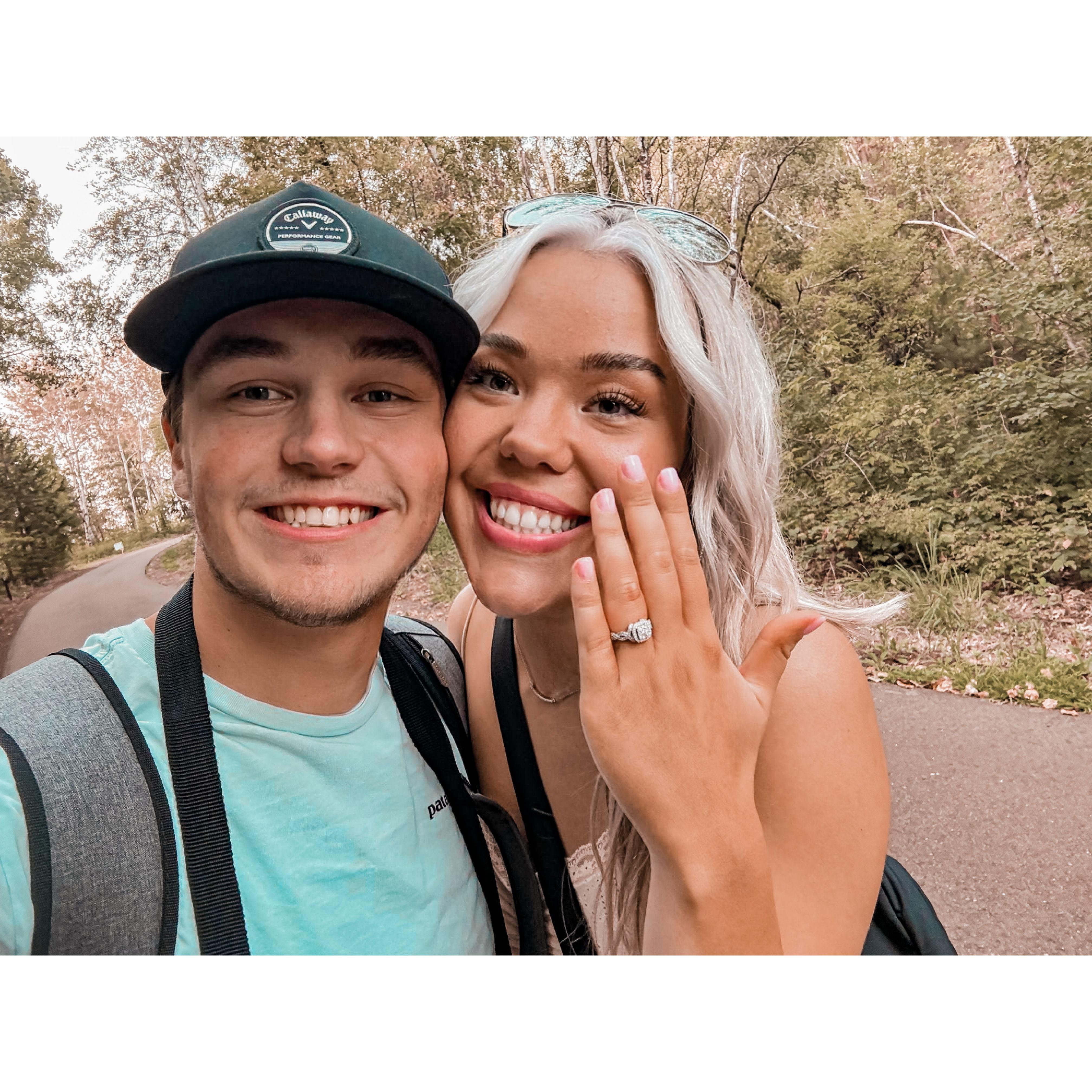 Right after Logan popped the question.