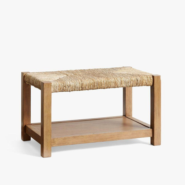 Malibu Entry Shoe Bench Honey Wood (NEW)