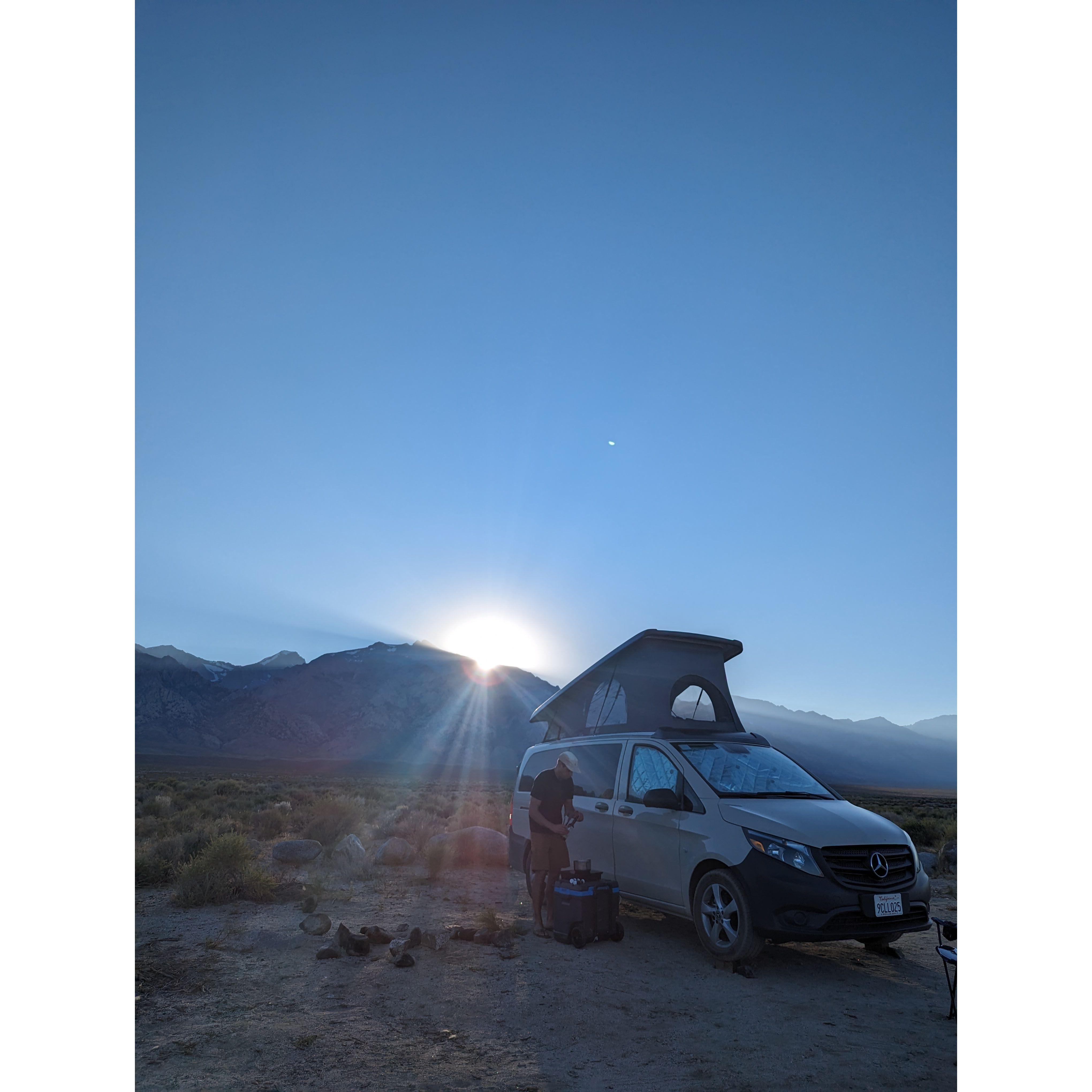 Our awesome camper van, CA road trip Aug '23