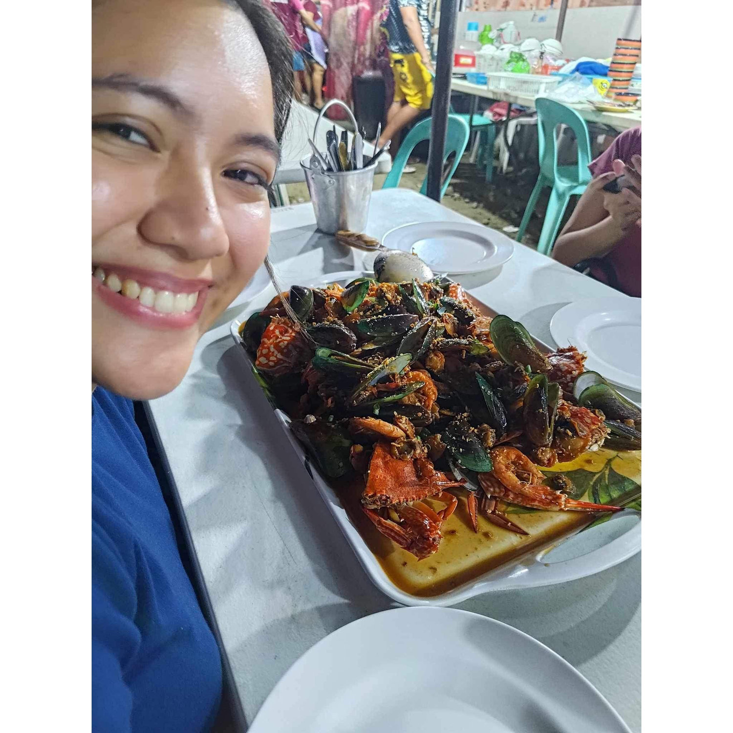 now getting used to seafoods…