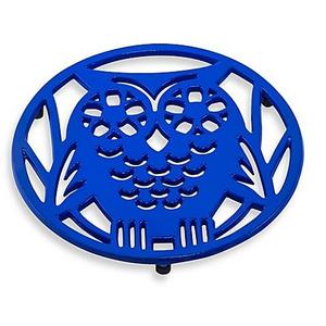 Old Dutch International Wise Owl Trivet in Dazzling Blue