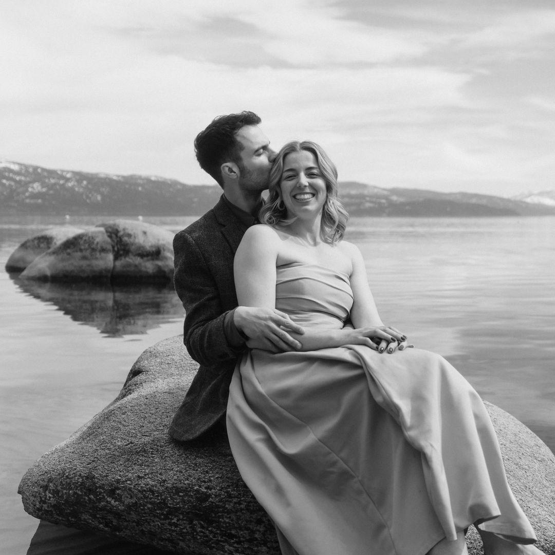 after signing our marriage certificate in front of Lake Tahoe