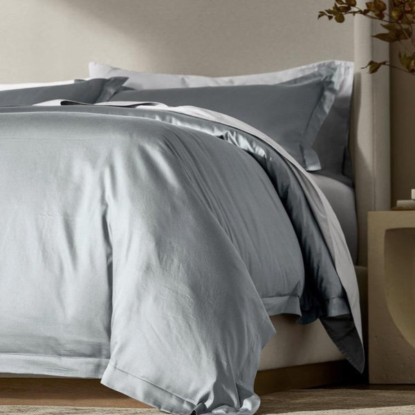 Signature Hemmed Duvet Set - Bluestone - King - Boll & Branch
