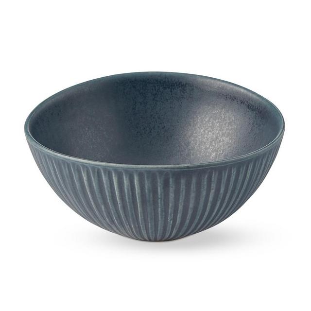 Ridge Cereal Bowls, Set of 4, Navy