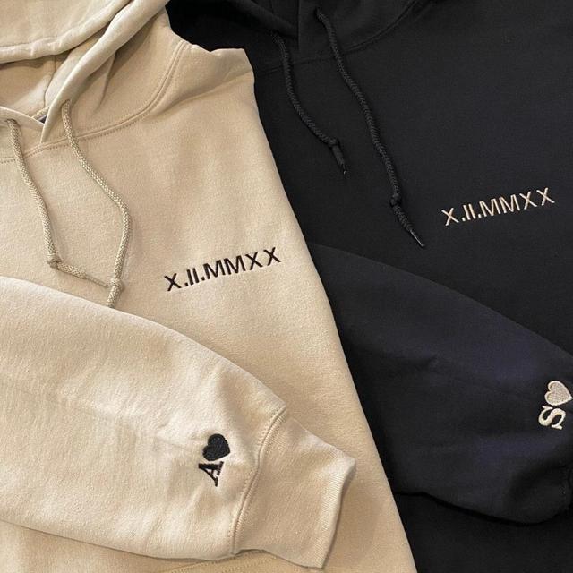 Hoodie | Custom Embroidered Roman Numeral...