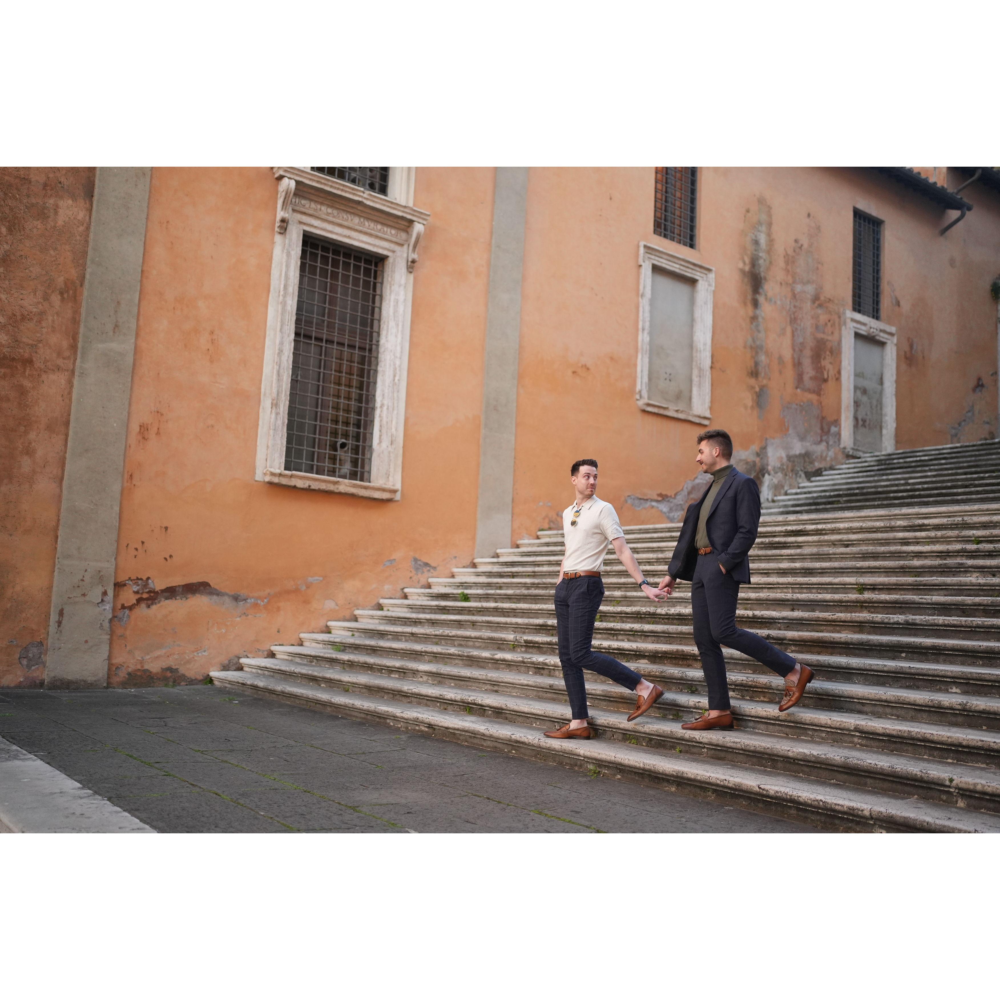 Finally getting some engagement pictures puts smiles on all of our faces.