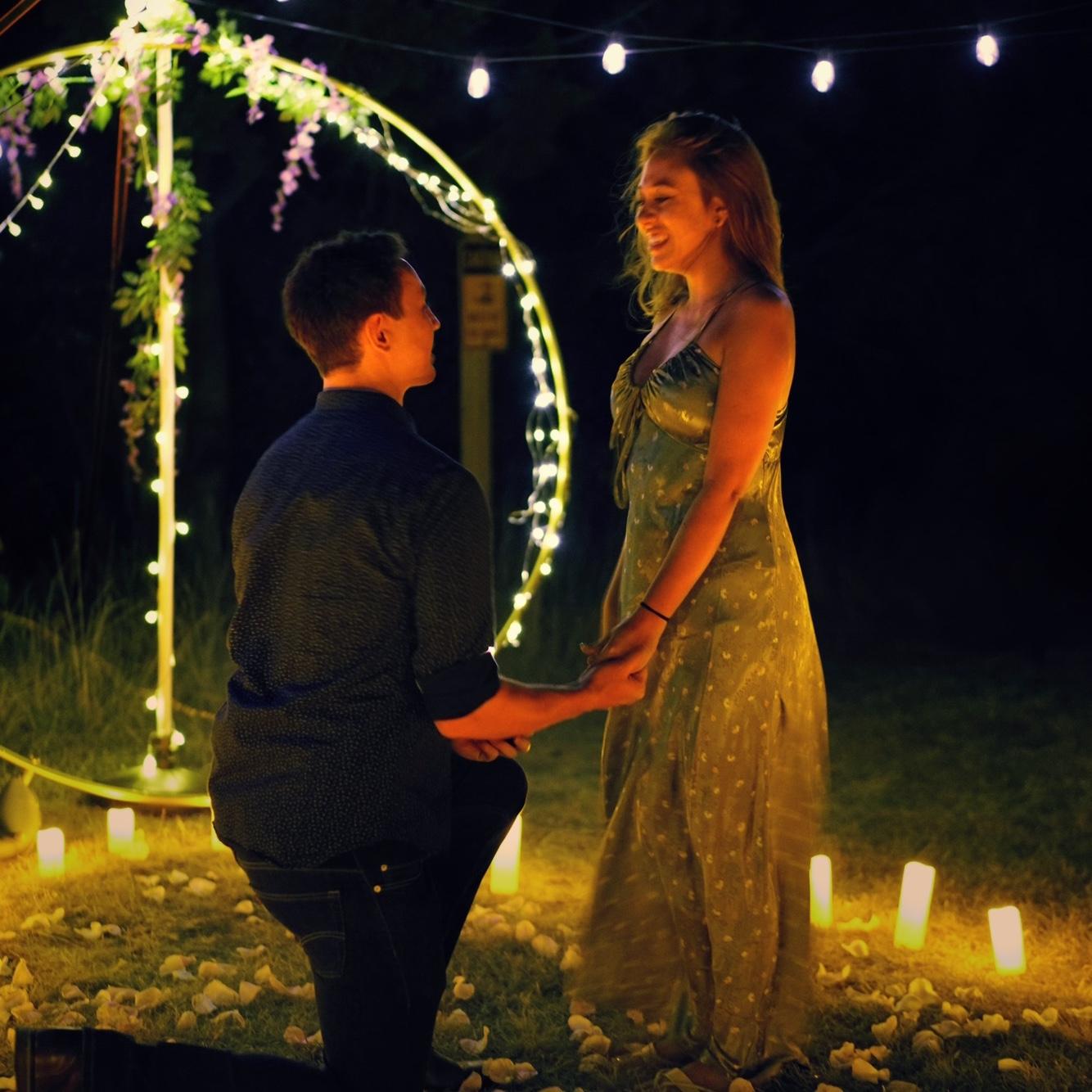 Getting down on one knee