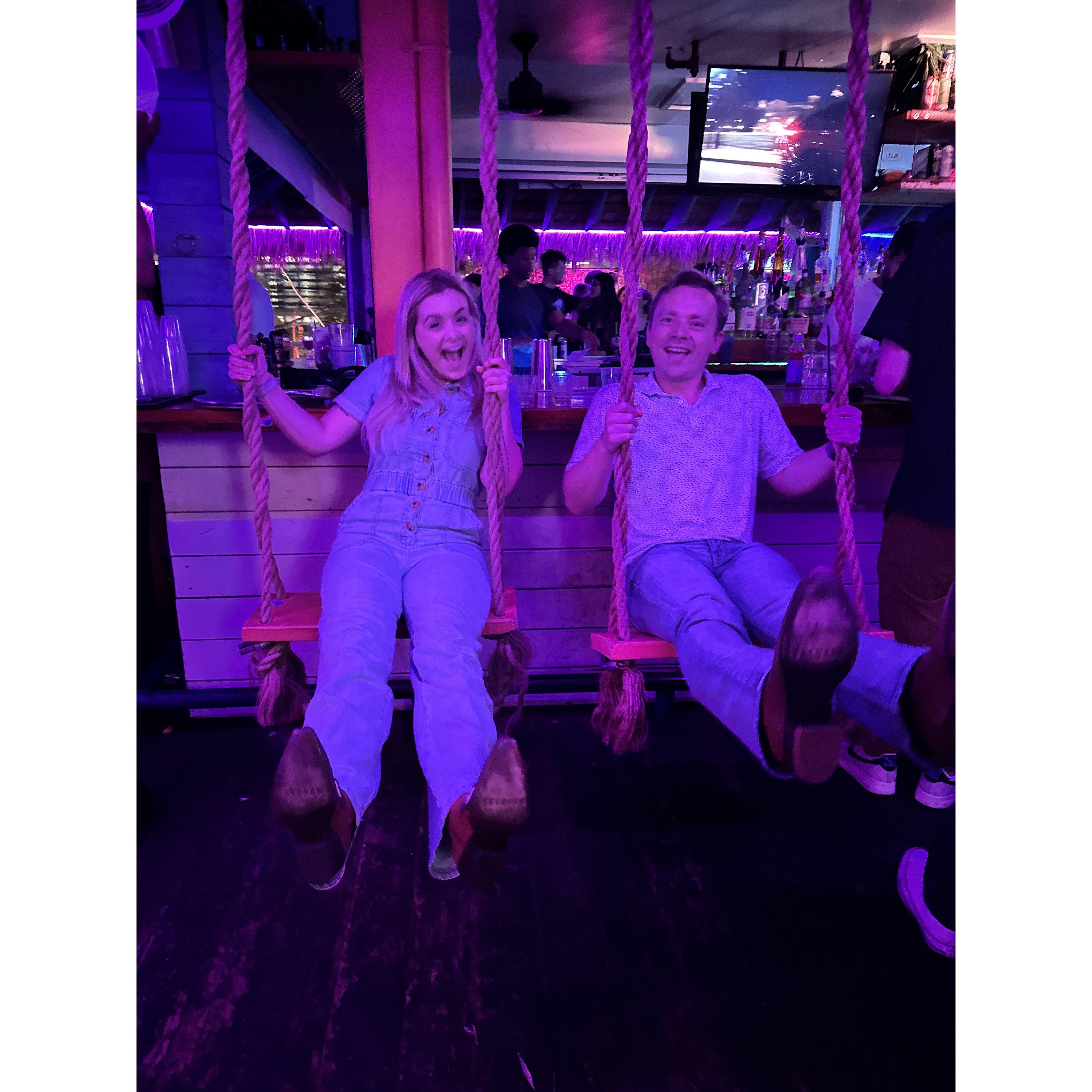 Favorite Tecova Boots at our favorite TX bar, Cat's Pajamas!