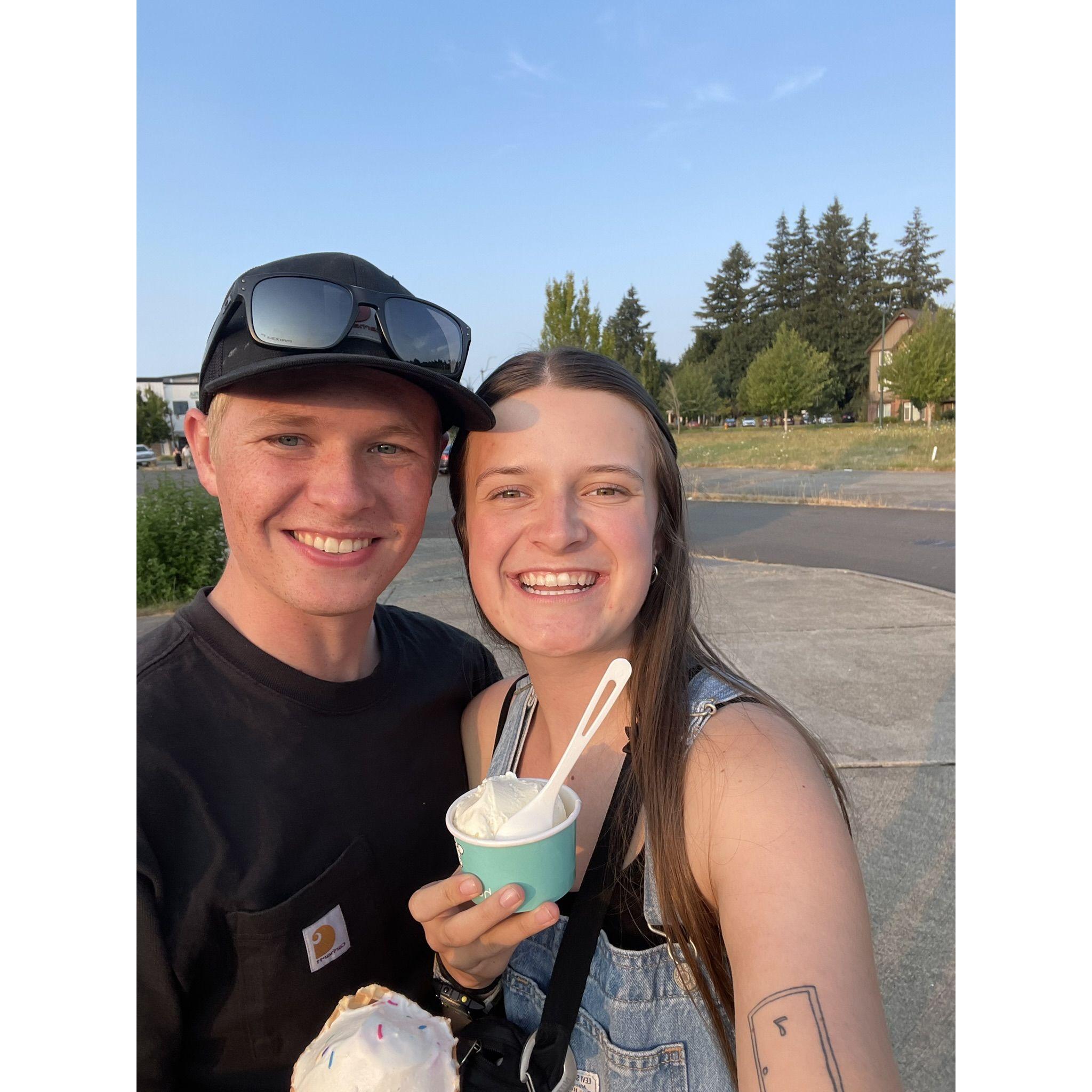 Ice cream date in Olympia, 2024