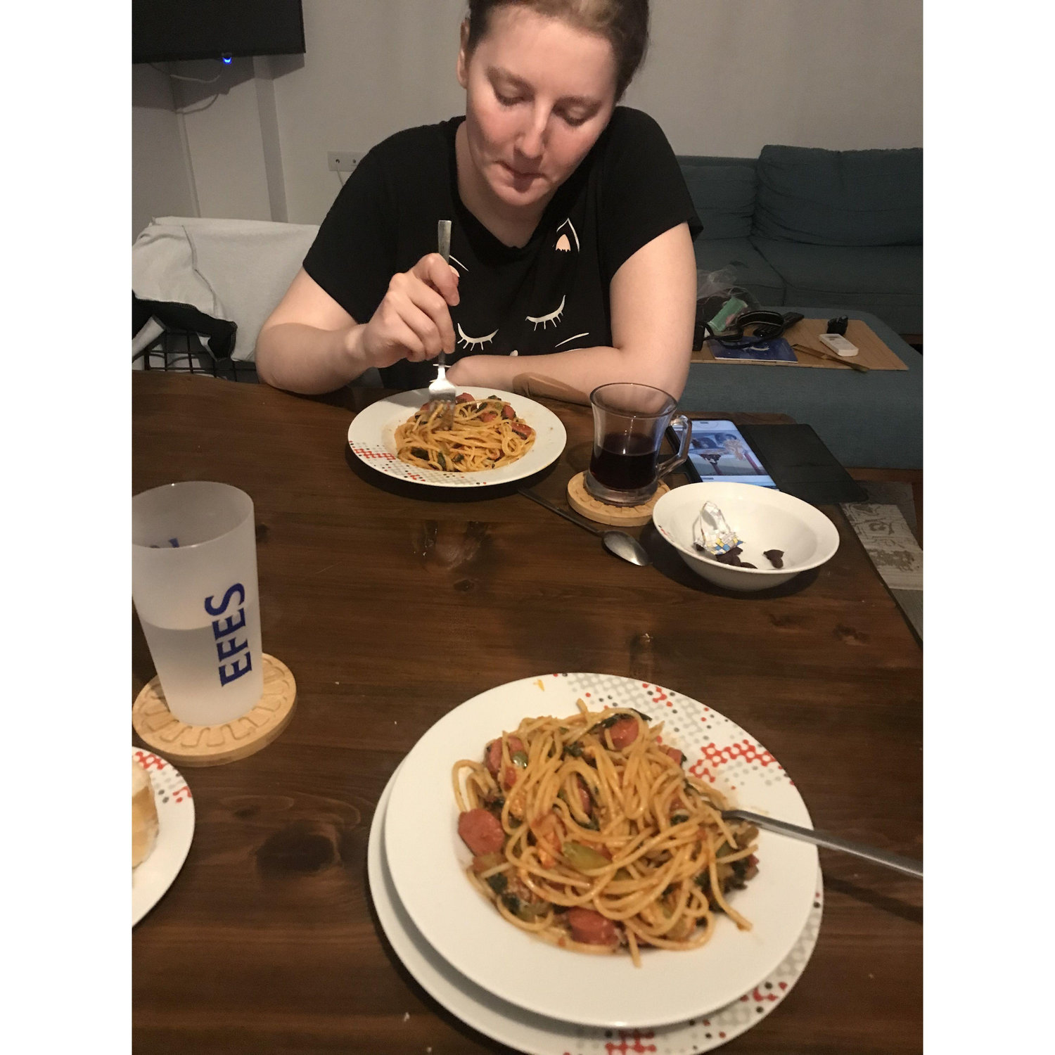 Our first "home cooked" meal together