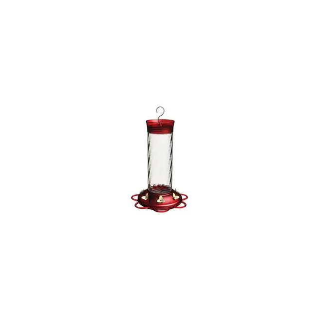 More Birds Diamiond Glass Hummingbird Feeder - 30 oz