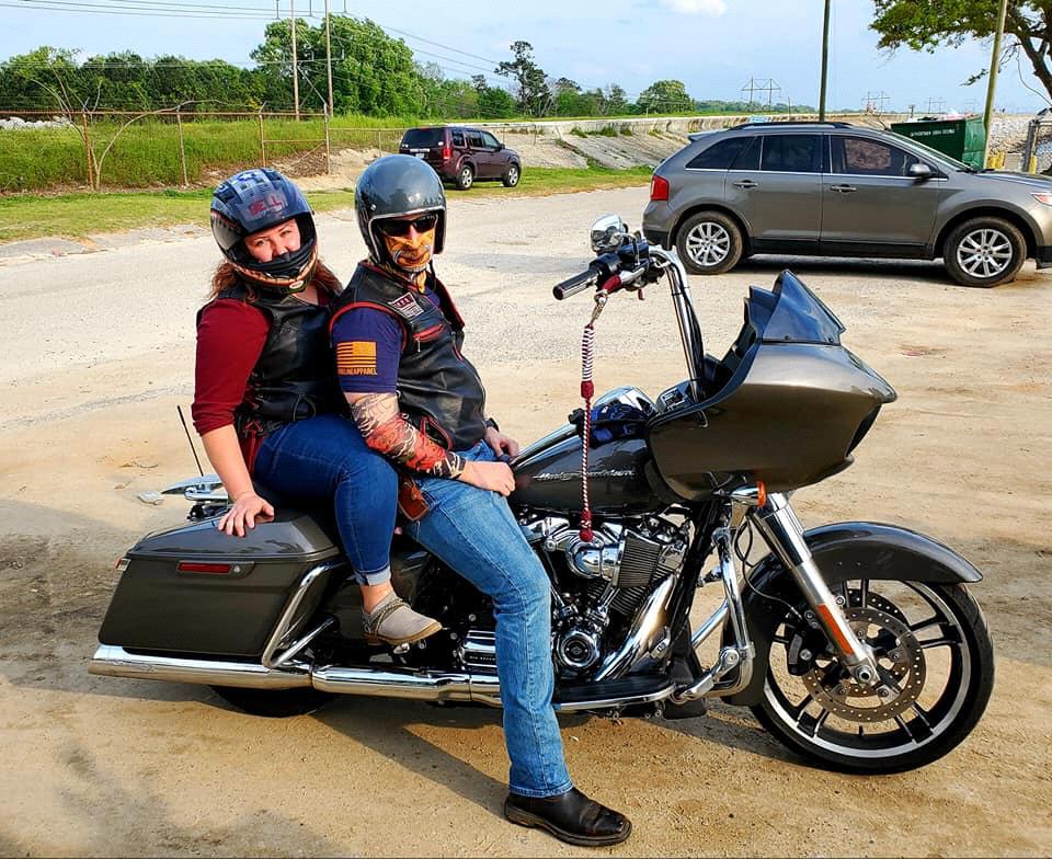 One thing we enjoy doing together is some "two-wheel therapy".