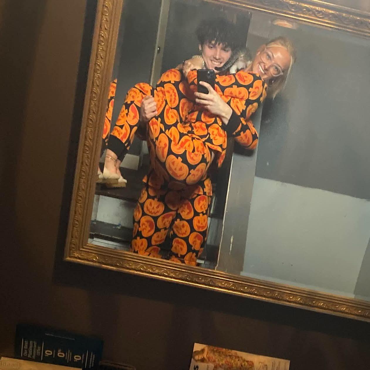 This picture is the ultimate proof that my hardworking mechanic has a major soft spot. No matter how "tough" he is at the shop, he is always 100% in for the matching pajamas!