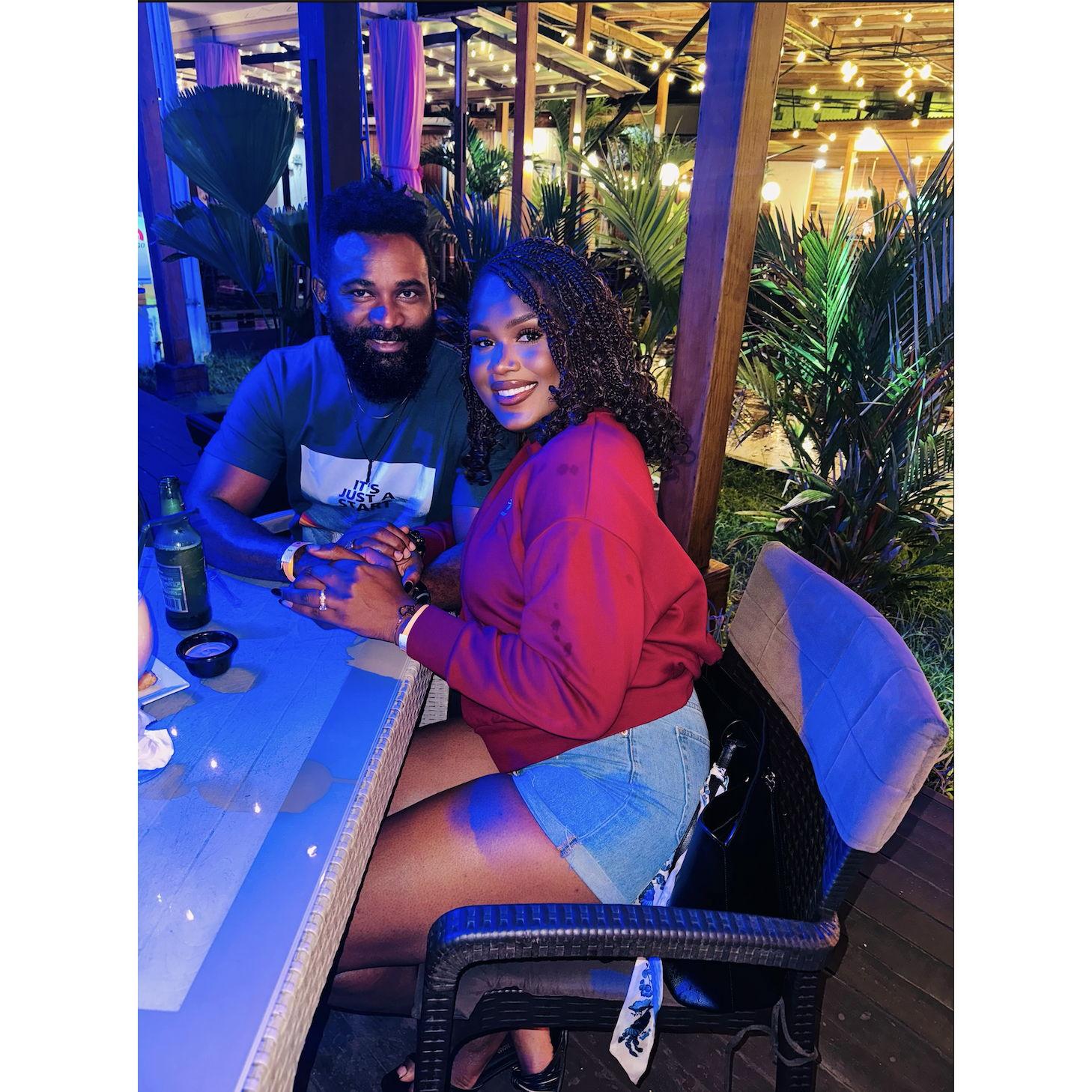 Dinner date at our favorite restaurant, D'Calabash!