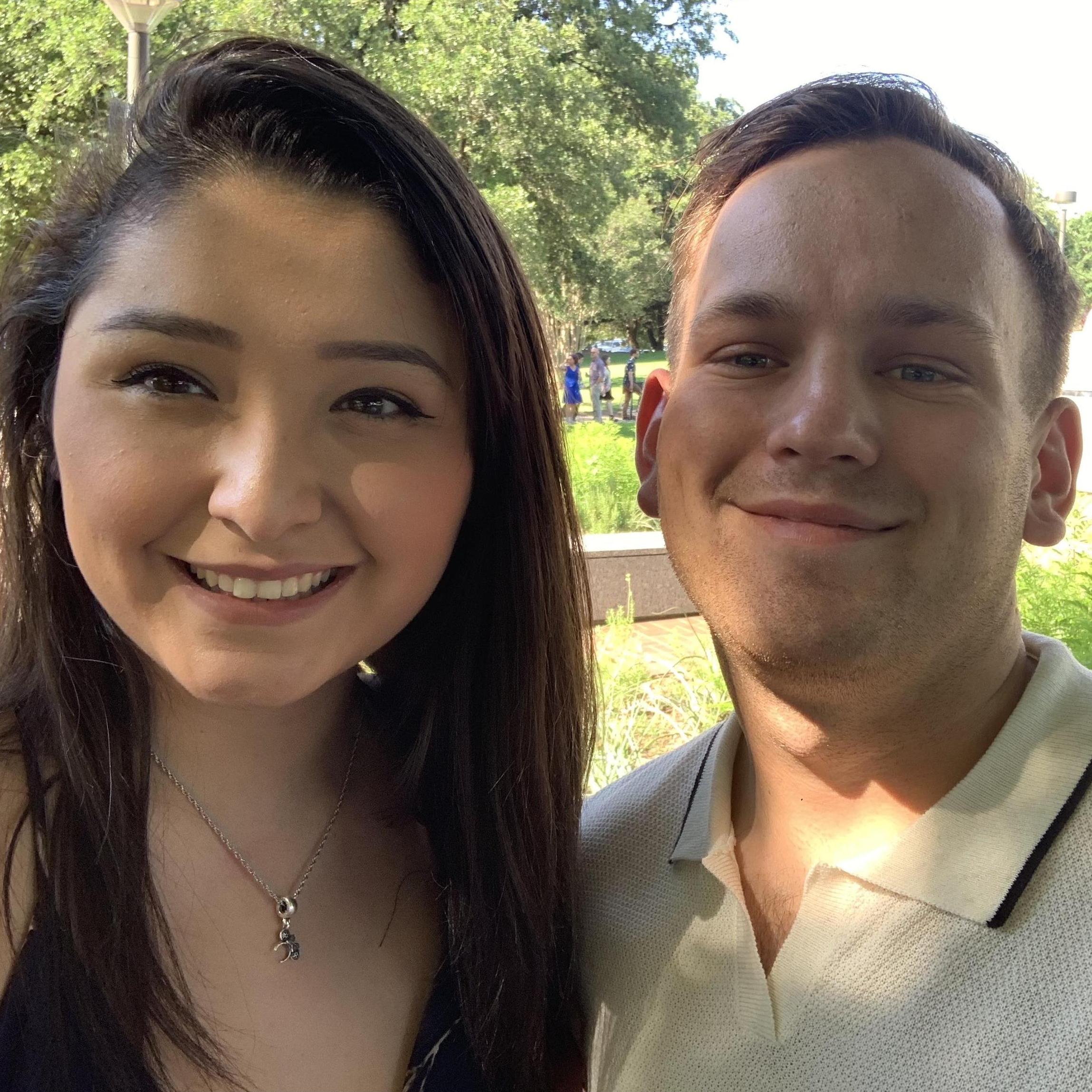 When we went to go see Hamilton in Austin, Tx with Tatiana and Natassia's Dad.