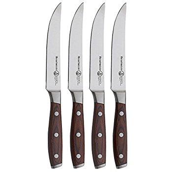 Messermeister Avanta 4-Piece Fine Edge Steak Knife Set, Pakkawood Handle
