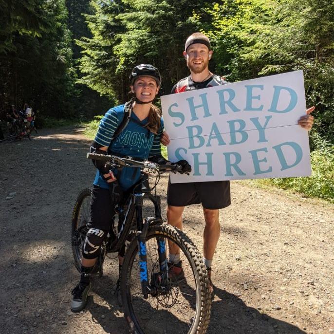 Emily's first enduro race and, more importantly, the birth of Shred Baby 🤘🏼