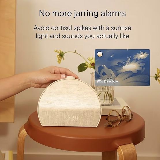 Hatch Restore 3 Sunrise Alarm Clock, Sound Machine, Smart Light (New Putty) - White Noise, Screen-Free Sleep Routine