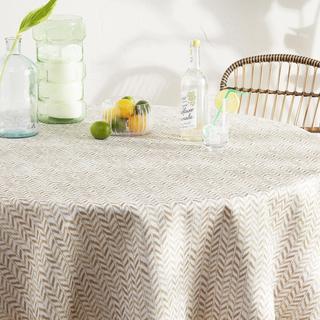 Maui Herringbone Outdoor Round Tablecloth