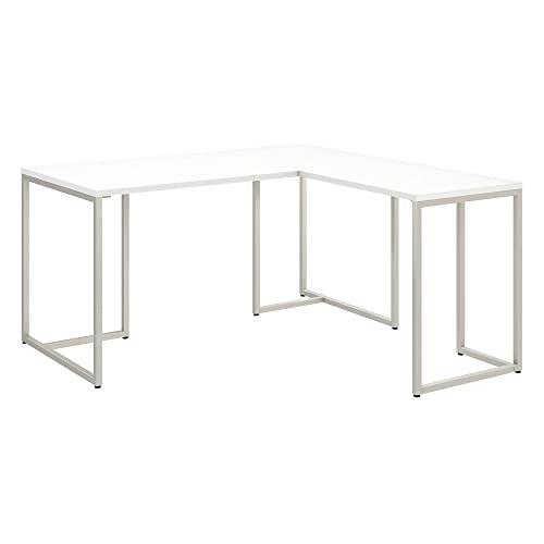 Bush Business Furniture Office by kathy ireland Method L Shaped Desk with 30W Return, 60W, White