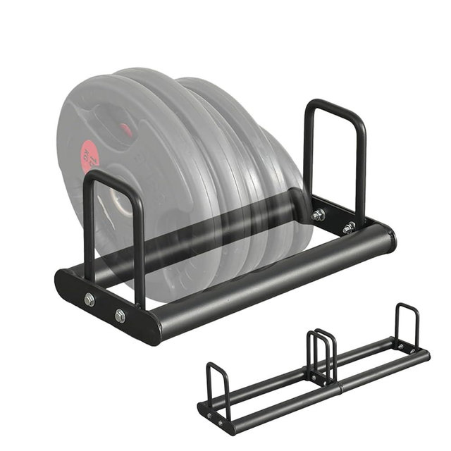 1PC Weight Plate Rack for Home Gym - Weights Rack for Plates Use Singly or Combine Multiple Units | Olympic Weight Plate Rack Up to 660 LBS - New Model Bumper Plate Rack for Easy Plate Changes