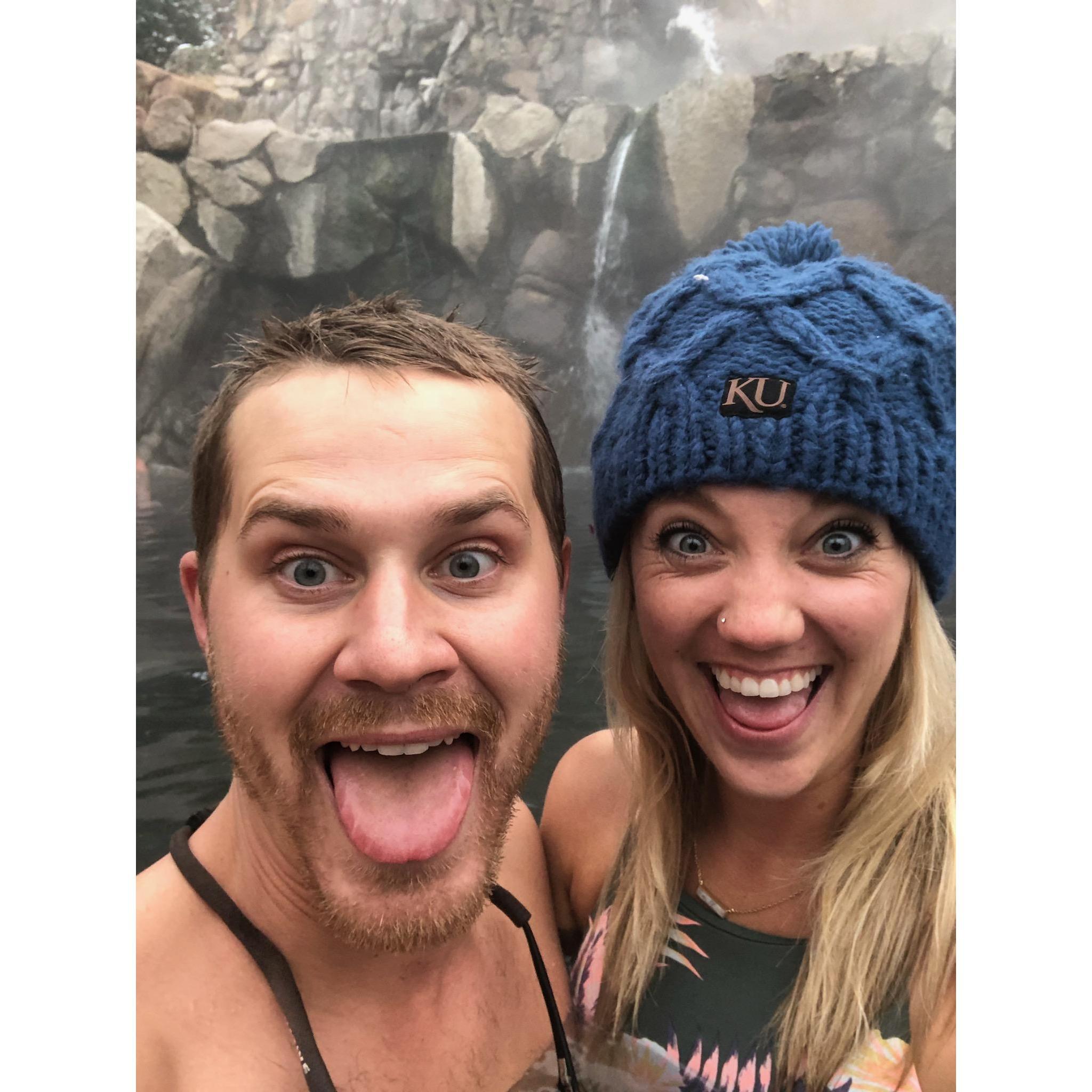 Soaking in the Hot Springs in Steamboat