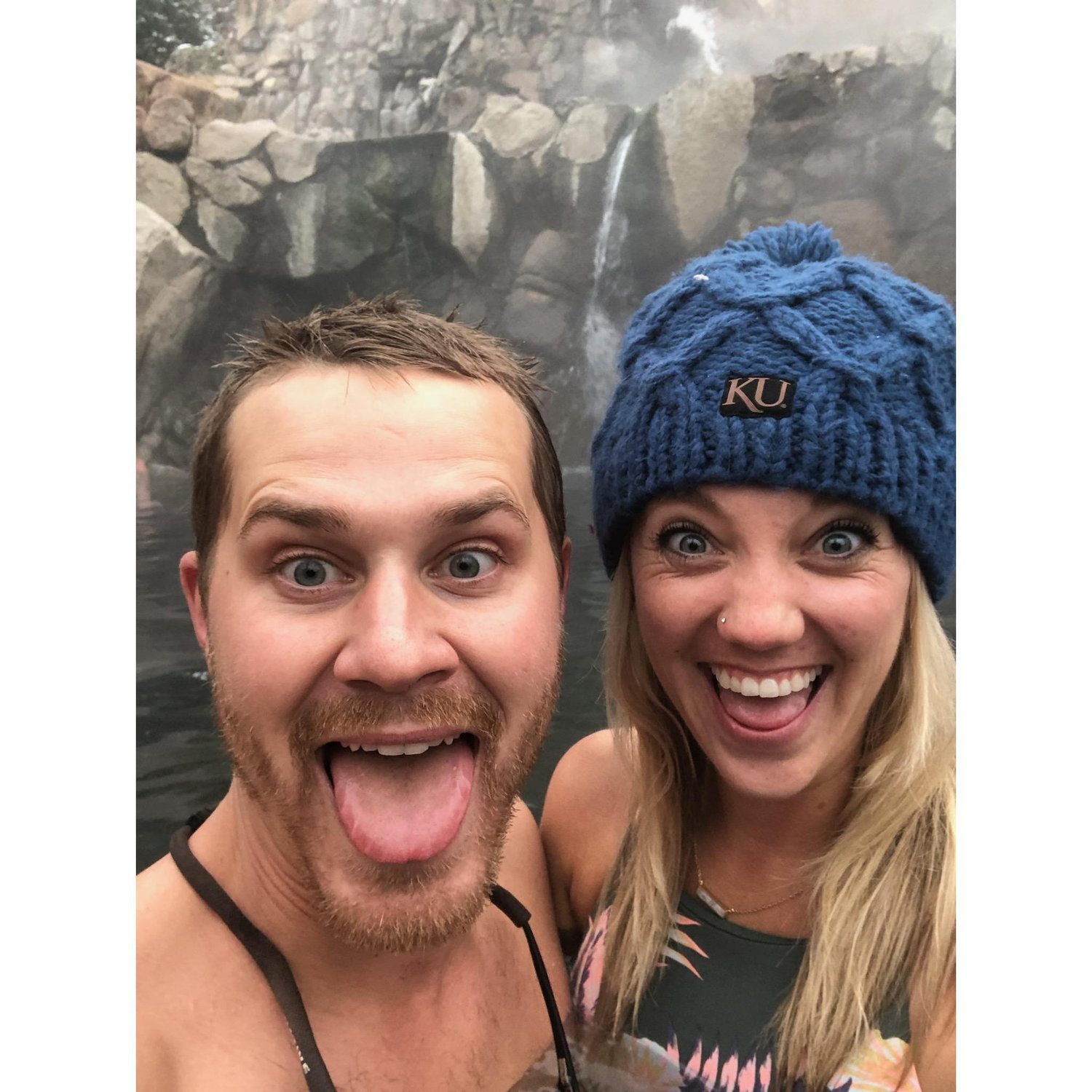 Soaking in the Hot Springs in Steamboat