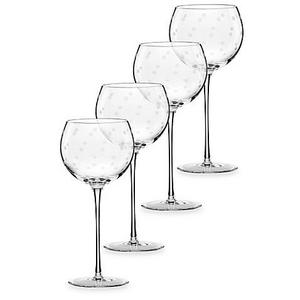 kate spade new york Larabee Dot Balloons Wine Glasses (Set of 4)