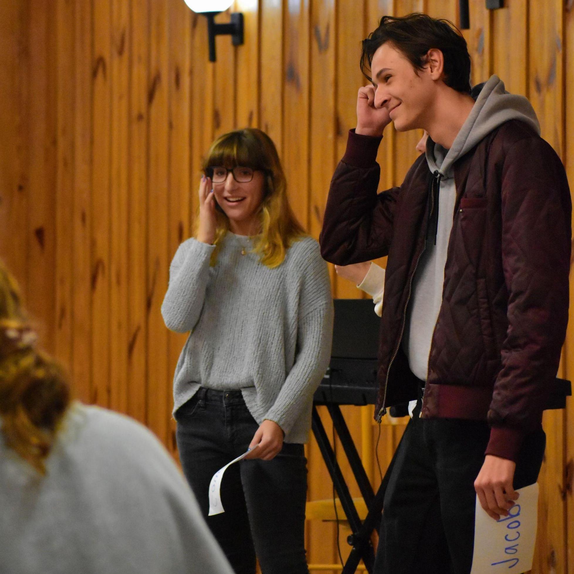 Our first ever photo together! Taken at Cornerstone youth ministry's annual Getaway Retreat (where we were both chaperones) in January of 2020, over a year and a half before we started dating.