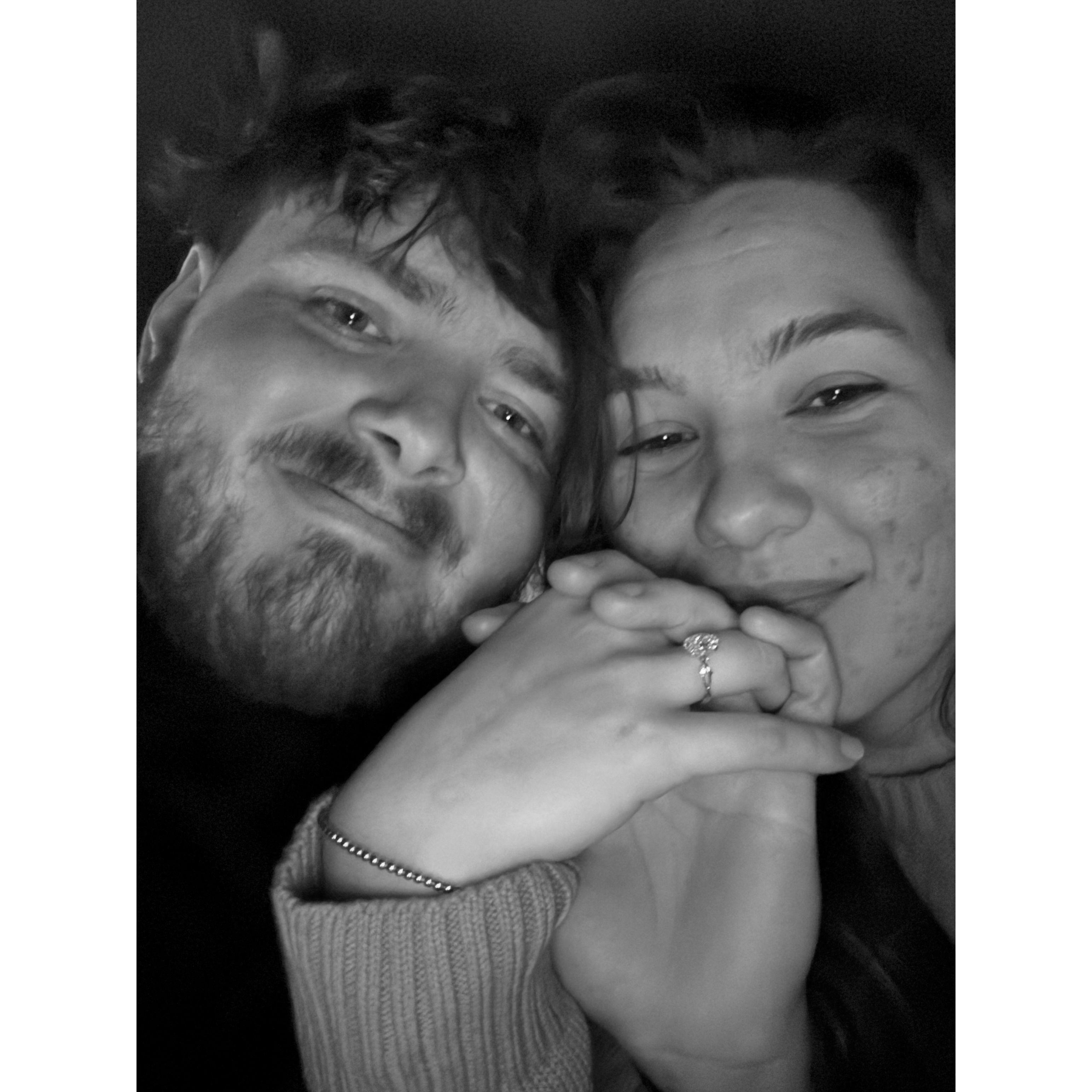 February 8th, the night he proposed.