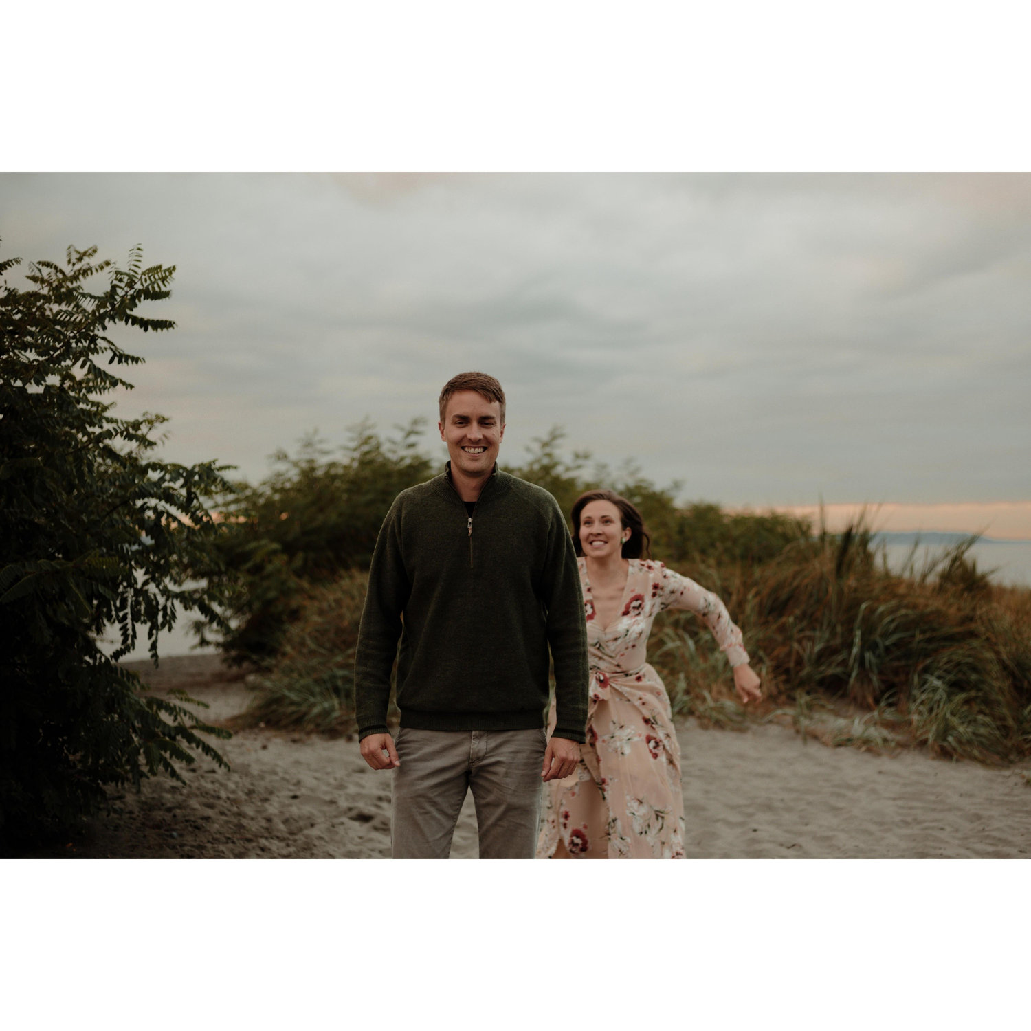 Engagement picture, Golden Gardens, Seattle, 09/2020
