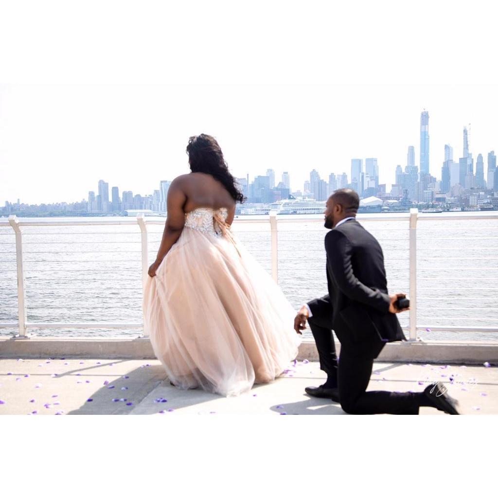 That moment when you think you're doing a photoshoot but he's behind you trying to propose...