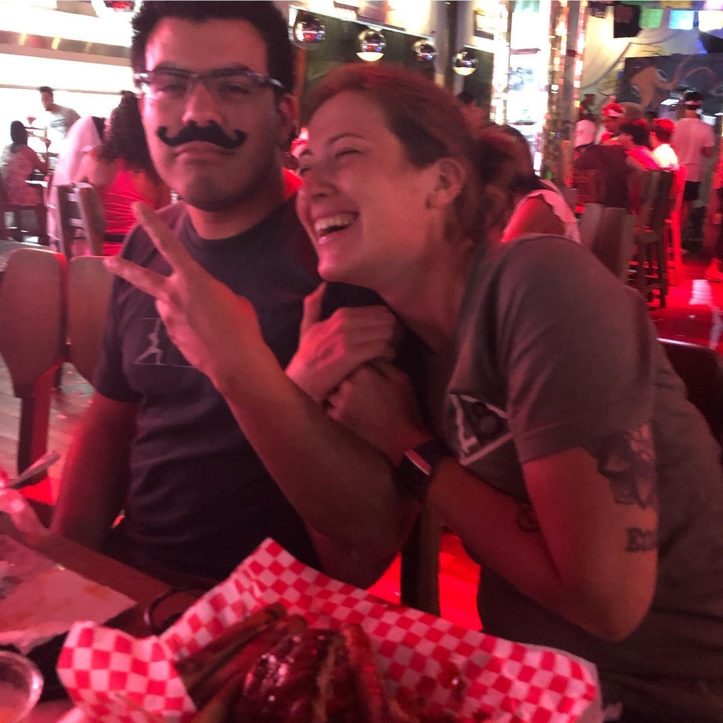 The time Ruben wore a mustache on top of his real mustache.