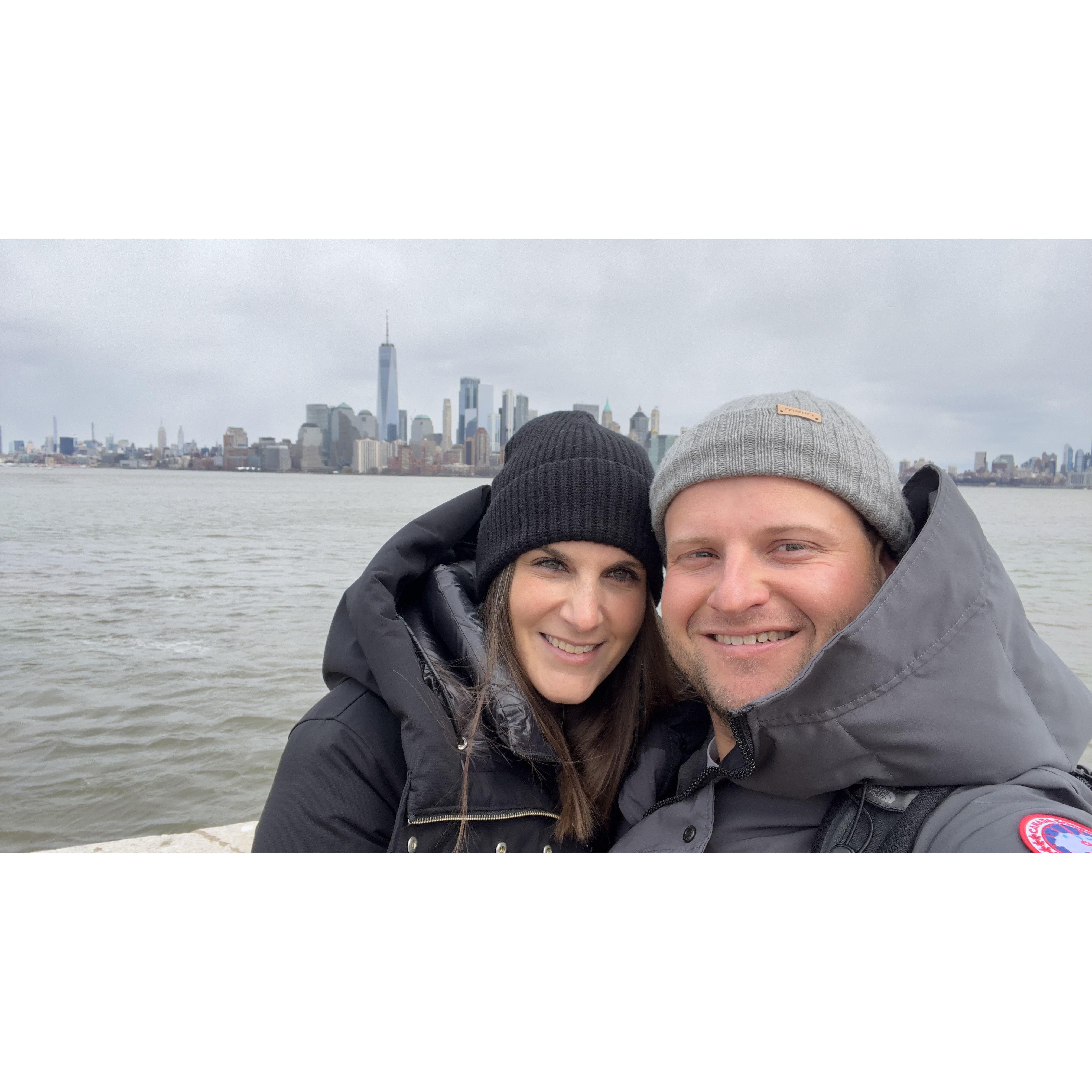 Photo taken from Ellis Island overlooking downtown Manhattan