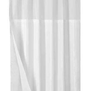 Awesome Home Linen Texture Shower Curtain with Snap-in Liner & 12 Hooks Included