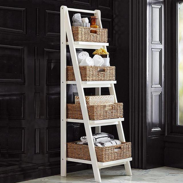 Ainsley Bath Ladder Storage, White
