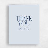 Blue Wedding Thank You - Seibel Portrait