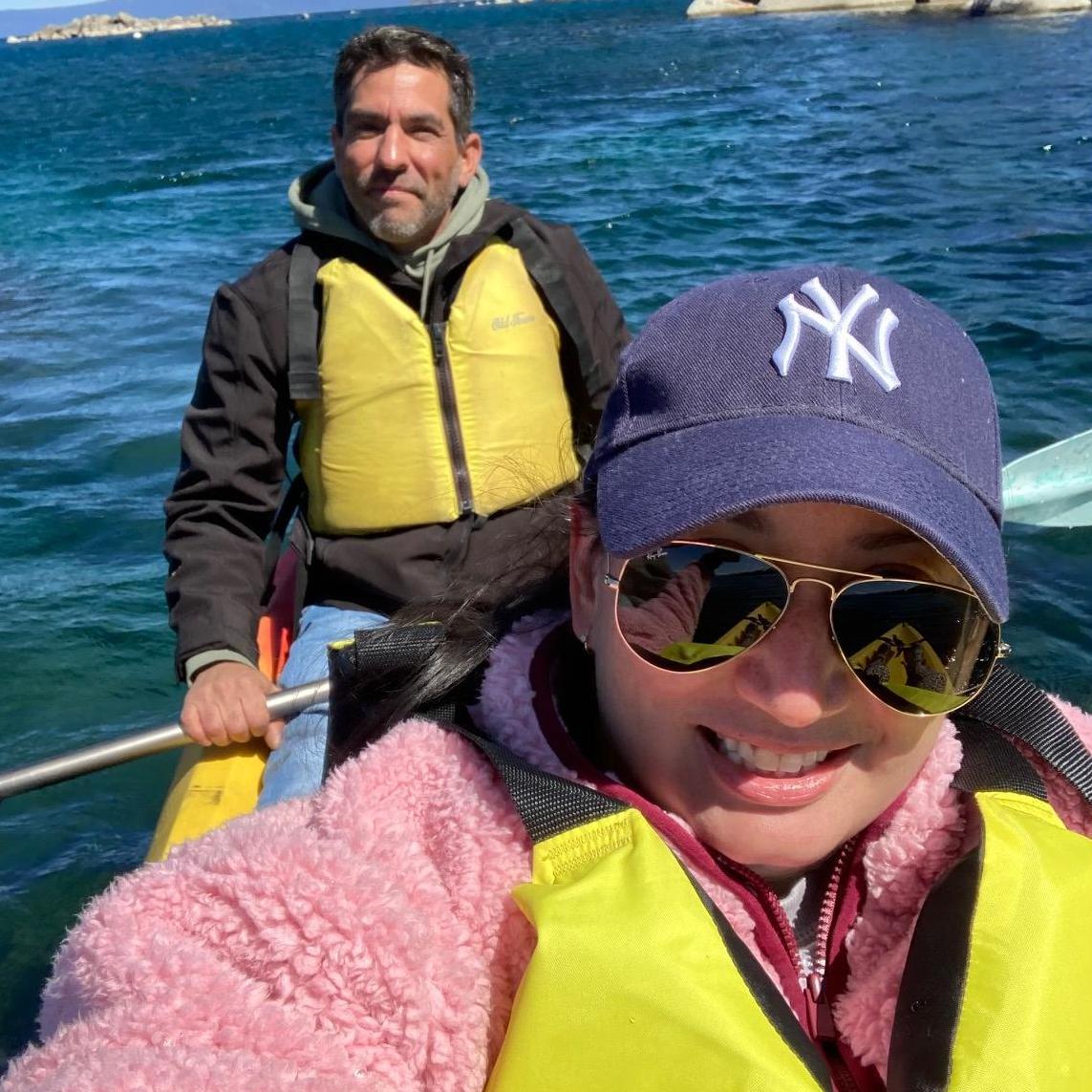 Our first getaway together! Kayaking at Lake Tahoe
