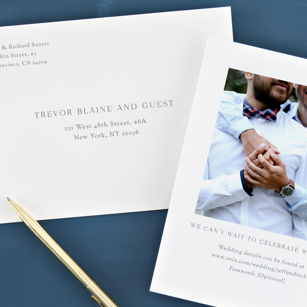 Denver Photo | White | Zola Save The Dates