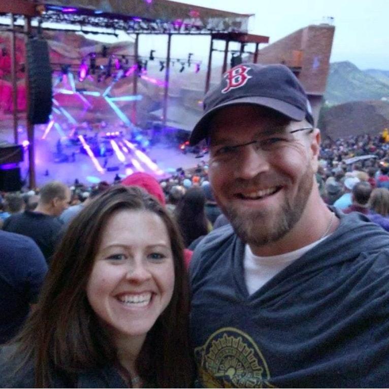 Just two New England kids living in Colorado seeing a Dispatch in concert at Red Rocks.